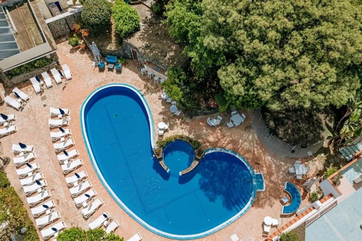 Aerea della piscina esterna - Hotel Regina Palace Terme